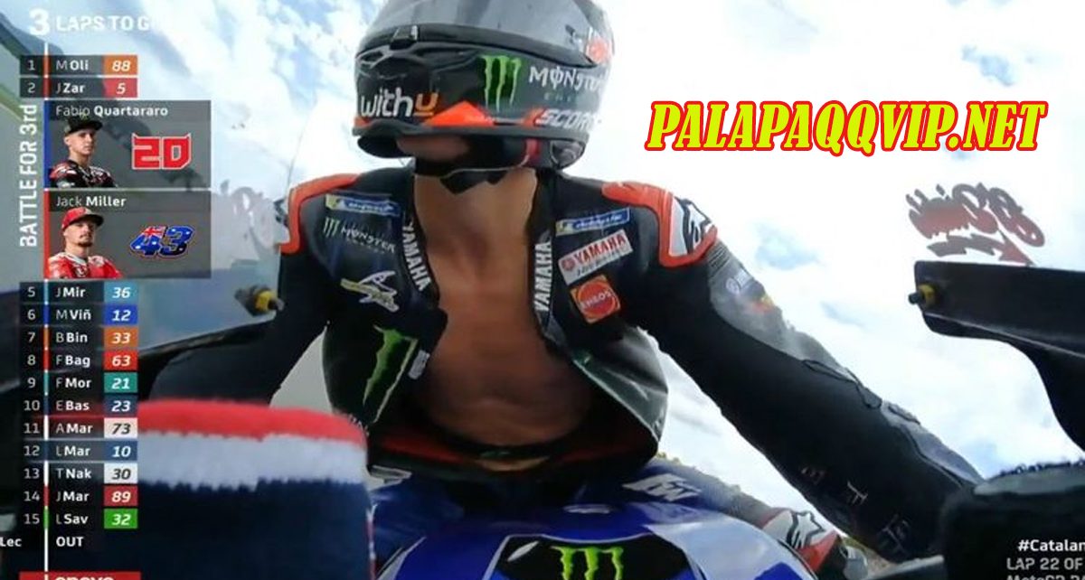 Fabio Quartararo Buka Baju di Sisa Lap MotoGP Catalunya